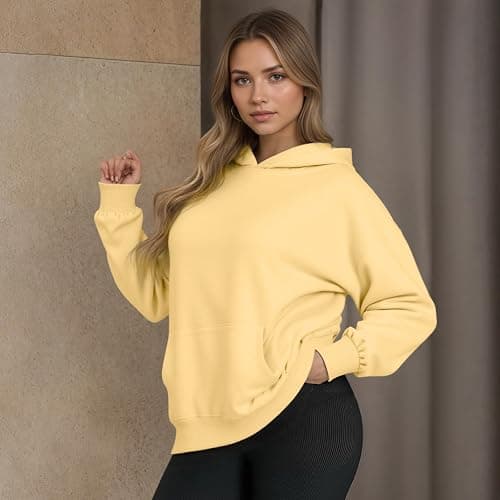 YARBCEN Womens Winter Fleece Hoodies Sweatshirts - Long Sleeve Pullover Sweaters With Pocket 2025 Fashion Outfits thumbnail 4