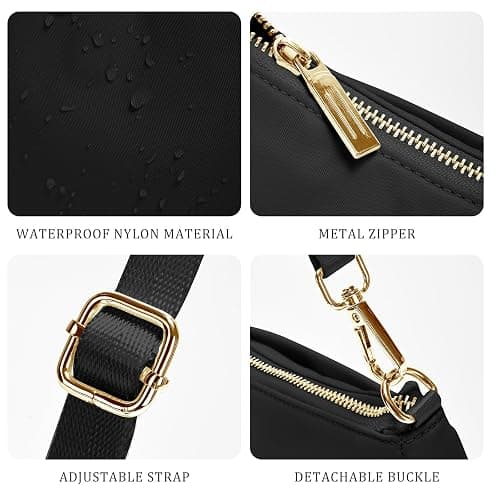Shoulder Bag for Women Handbags with Adjustable Strap Underarm Purse Mini Clutch Purses Trendy Crescent Bags 1L thumbnail 6