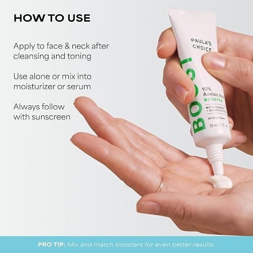 Paula's Choice BOOST 10% Azelaic Acid Booster Cream Gel Face Serum with Salicylic Acid, Minimizes Look of Redness & Fades Discoloration, Oil-Free Skin Brightening Serum for Face, Fragrance-Free thumbnail 7