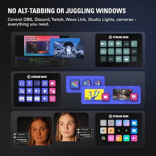 Elgato Stream Deck MK.2 – Studio Controller, 15 macro keys, trigger actions in apps and software like OBS, Twitch, ​YouTube and more, works with Mac and PC thumbnail 4