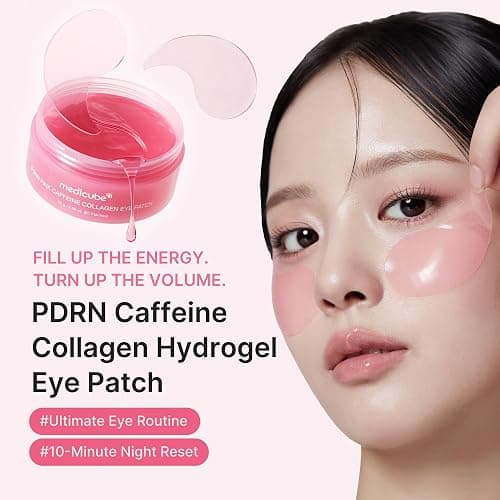 medicube Eye Patch PDRN Caffeine Collagen - Firming Gel Patches, 30 Pairs | Age-Defying Care with Retinol & Collagen - Gel Patches for the appearance of Dark Circles, Undereye Bags, Korean Skincare thumbnail 2
