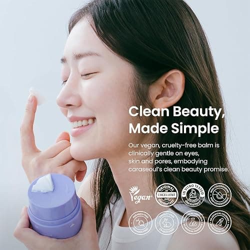 caraseoul Gentle Grinding Burro Struccante - Detergente Viso Coreana, BHA Acido Salicilico & Bakuchiol, Struccante Waterproof, Vasetto Twist-Up, Vegano, Delicato su Occhi e Pelli Sensibili (50ml) thumbnail 8