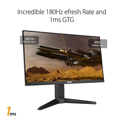 ASUS TUF Gaming 24” (23.8” viewable) 1080P Monitor (VG249QL3A) - Full HD, 180Hz, 1ms, Fast IPS, ELMB, FreeSync Premium, G-SYNC Compatible, Speakers, DisplayPort, Height Adjustable, 3 Year Warranty thumbnail 6