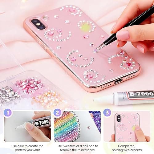 32000pcs Colorful DIY Resin Rhinestone Kit, Bedazzler Kit with Rhinestones and Tools, Resin Jelly Rhinestones for Bedazzling for Clothing Shoes Nail Book Diamond Art DIY Crafting (32000) thumbnail 6