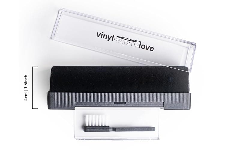 Schallplatten Reinigung | Schallplattenbürste Antistatisch aus Samt | Vinyl Cleaning Kit | Plattenbürste in Schwarz | Schallplattenreiniger | Schallplatten Bürste | Vinyl Bürste thumbnail 4