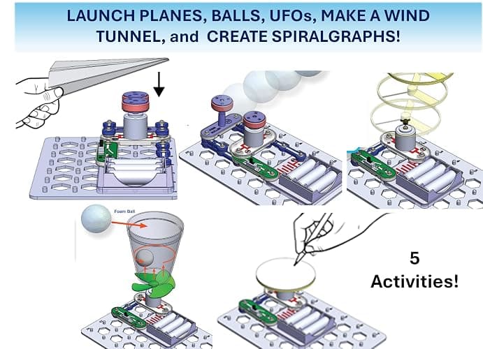 Snap Circuits Flight Deck Science/STEM Toy kit | Ages 8+ | Construction Gift for Boys and Girls thumbnail 5