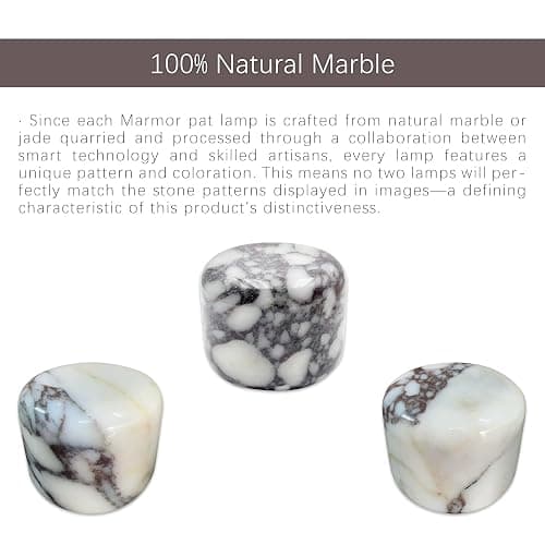 Marmor Marble Lamp Table Lamp Unique Stone Touch Lamp Pat Lamp Type-C 3 Way Bedside Lamp Ambient Light Bedroom Stands Night Light Decorative LED Warm Portable Lamp Rechargeable thumbnail 5