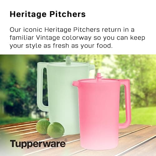 Tupperware Heritage 1 Gallon Pitcher in Mint, Dishwasher Safe and BPA Free thumbnail 3