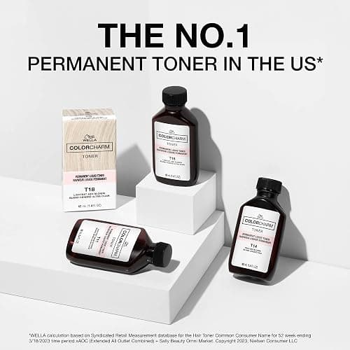 COLORCHARM Permanent Liquid Hair Toners | Neutralize Brass | Healthy-Looking Blondes Tones | Vegan & Free of Parabens thumbnail 7
