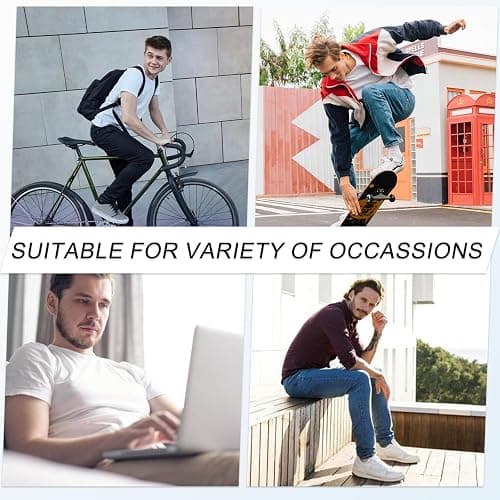 eallco Mens Ankle Socks Cotton Quarter Thin Ankle High Mini Crew Socks for Men 6 Pairs thumbnail 2