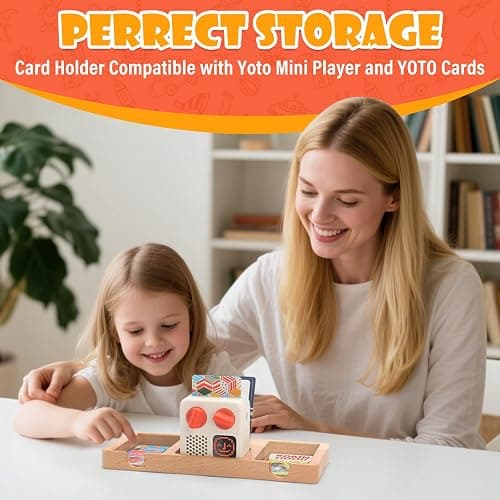 RZYLKA Card Holder Compatible with YOTO Mini Player and YOTO Cards, Music Player for Kids YOTO Stories Music Cards Storage Accessory with 5 Card Slots thumbnail 4