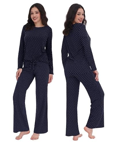 ZOOSIXX Womens Pajama Sets - Soft 2 Piece Lounge Sets for Women, Long Sleeve Sleepwear & Loungewear Pjs Set thumbnail 2