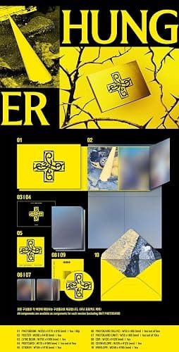 TXT 7th Year: A Moment of Stillness in the Thorns 7th Mini Album [HUNGER Ver.] Photobook + CD + Photocard + Postcard + Poster (Stick With You) thumbnail 2