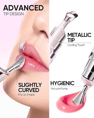 SKINTIFIC Peptide Brightening Lip Serum, Hydrating & Plumping Tinted Lip Gloss, Moisturizing Lip Balm with Polypeptides & Squalane for Glossy Sheer, Smooth Lips(01 Baby Pink) thumbnail 8