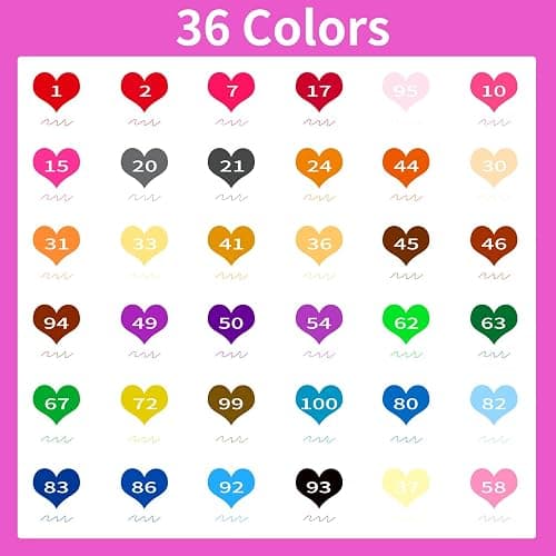 Soucolor Art Brush Markers Pens for Adult Coloring Books, 36 Colors Numbered Dual Tip (Brush and Fine Point) Marker Pen for Kids Note taking Planner Hand Lettering Calligraphy Drawing Journaling thumbnail 7
