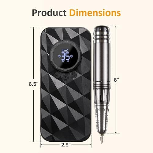 Sunvivi Electric Nail Drill , 40000RPM Powerful Electric Nail File Portable Nail Drill with 11 Drill Bits Rechargeable Efile for for Acrylic Nails Gel Polishing thumbnail 6