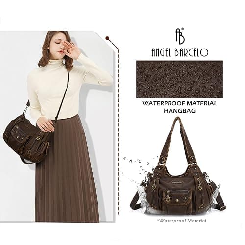 Angel Barcelo Purses for Women Soft PU Leather Shoulder Bag Crossbody Purse and Handbags thumbnail 6