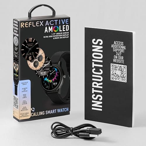 Reflex Active Amoled Series 31 Montre d'appel intelligente pour homme et femme avec Bluetooth, 3,1 cm, suivi de fitness, oxygène dans le sang, surveillance de la fréquence cardiaque et bracelet en thumbnail 6