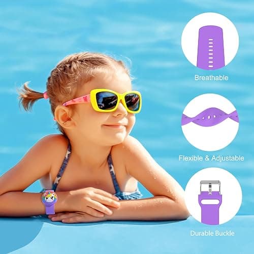 Waterproof AirTag Bracelets for Kids, Hidden Silicone Wristbands, 2 Pack | 360° Full Coverage Protection, Lightweight Tracker Holder, Secure Fit, Pool & Playground, AirTag Not Included thumbnail 3