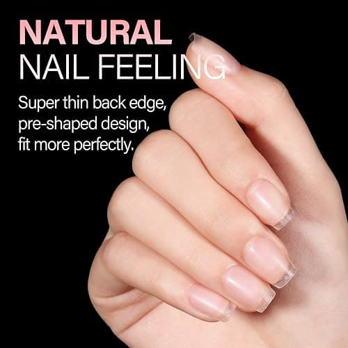 AILLSA Extra Short Coffin Nail Tips 15 Sizes Options Gel Nails Tips Full Cover Matte Prefiled Coffin Nails Tip Clear Soft Fake Nail Tip 240PCS with Storage Box thumbnail 7