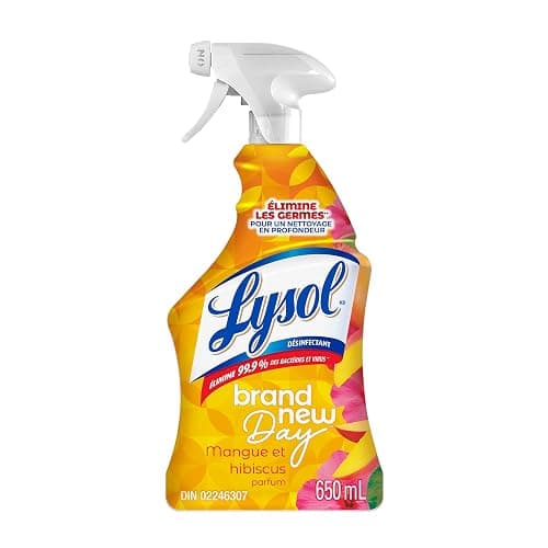Lysol Brand New Day All Purpose Cleaner, Mango & Hibiscus, 650 mL | Grease Fighting, Multi Surface Cleaner Trigger Spray, Removes Soap Scum thumbnail 6