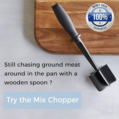Meat Chopper, 5 Curve Blades Ground Beef Masher, Heat Resistant Meat Masher Tool for Hamburger Meat, Ground Beef, Turkey and More, Nylon Hamburger Chopper Utensil Non-scratch Utensils thumbnail 6