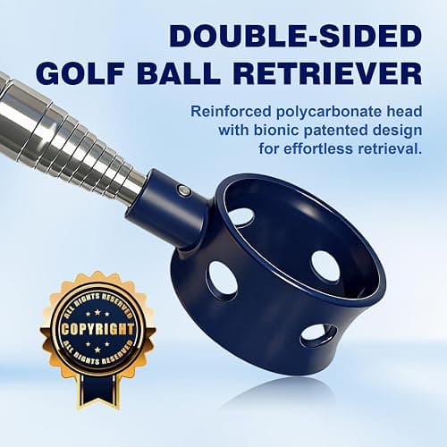 Josongslax Golf Ball Retriever Telescopic for Water, GolfBall Grabber Tool, Golf Accessories Gifts for Men, Women & Golfers, Golf Balls Picker with Stainless Steel Shaft&Non-Slip Rubber Grip thumbnail 3