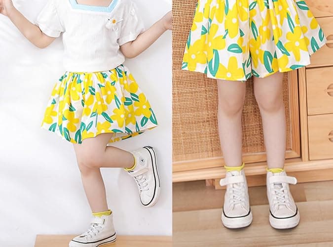 Deerhobbes Design your own Girls' Short Sets - Trendy and Comfortable Summer Outfits for Girls Fashionable Clothing Sets 4pc thumbnail 6