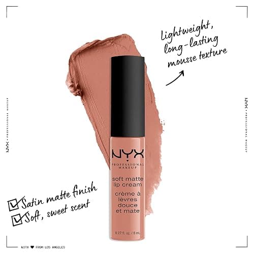 NYX PROFESSIONAL MAKEUP Soft Matte Lip Cream, Lightweight Liquid Lipstick - Stockholm (Mid-Tone Beige Pink) thumbnail 2