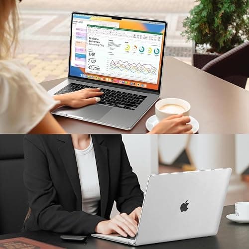 FINTIE Case for MacBook Air 15 inch M5 (2026)/M4 (2025)/M3 (2024)/M2 (2023) | Snap-On Hard Shell Cover Fits Macbook Air 15.3 inch Retina Display & Touch ID, A3448 A3241 A3114 A2941, Crystal Clear thumbnail 6