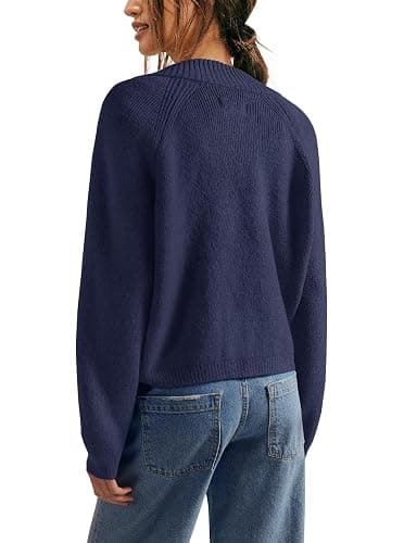 Yanekop Womens Zip Up Sweaters Long Sleeve Chunky Knit Cardigan Sweater Jackets Fall Outerwear Coats with Pockets 2025 thumbnail 3