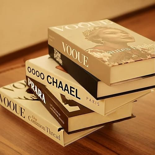 Vankairos 5 Pcs Decorative Books Aesthetic Room Decor Fashion Accessories Fake Books Set for DéCor, Modern Home Office Decor Coffee Table, Bedroom Living Room Home Book Shelf DéCor Accents thumbnail 7