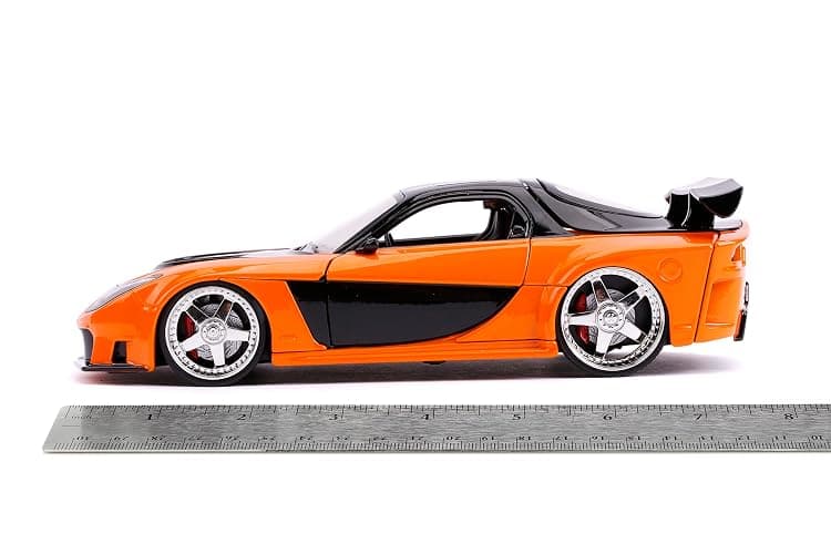 fast & furious han's mazda rx-7 1:24 die-cast vehicle thumbnail 6