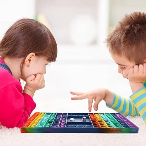 Pop Games Easter Sensory Fidget Toy, Pop Board Math Games for Kids Family Games Multiplication Game, Stress Relief Toys for Girls Boys with Autism ADHD Birthday Easter Gifts for Kids thumbnail 2