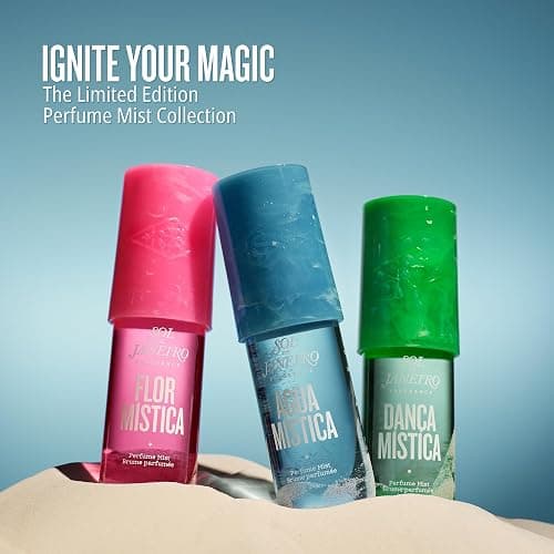 Sol de Janeiro Limited Edition Perfume Mist Travel Size Bundle | Agua, Flor, and Danca Mistica | 3 pc set - 3.0 fl oz/90 ml thumbnail 2