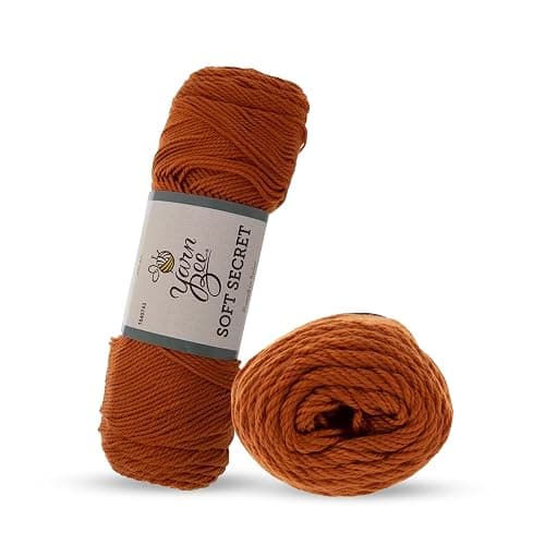 Bee Medium Yarn for Crocheting & Knitting Soft Acrylic Yarn Skein 300 Yards for Blankets, Hats, & More DIY Handcrafting Accessories - Image 1