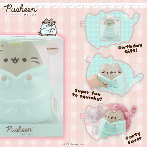 Hamee Pusheen in Robe Slow Rising Cute Jumbo Squishy Toy (Scented) [Birthday Present, Party Favors, Gift Basket Filler, Stress Relief] for Children and Adults for Him for Her Office Desk Accessory thumbnail 3