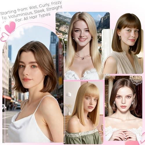 YTCHYYSK Hair Smooth Attachment for Dyson Airwrap HS01 HS05 HS08, Gentle Airflow Smooth Nozzle for Air wrap, Hair Straightener Replacement Part from Curly Coliy Wet to Straight Smooth Sleek Shiny Hair thumbnail 9