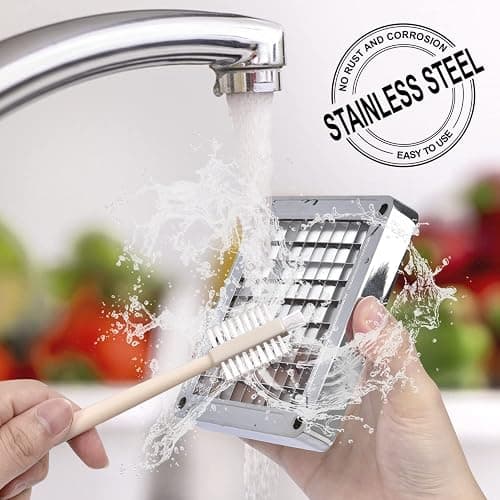 French Fry Cutter, Sopito Professional Potato Cutter Stainless Steel with 1/2-Inch and 1/4-Inch Blade Great for Potatoes Carrots Cucumbers thumbnail 7