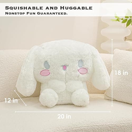 Juju White Kawaii Plush (20 in) - Cute Stuffed Animal Kawaii Plushies - Peluche Big Stuffed Animals Plushie - Peluches Grandes Cute Plushies - Cool Stuff Plush - Plushy (Fun) thumbnail 3