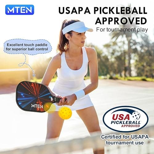 Pickleball Paddles Set of 2 or 4, or Single Paddle – USAPA Approved Fiberglass Surface Pickleball Rackets Set for Men & Women thumbnail 2