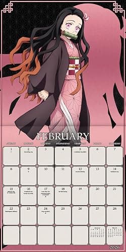 2026 Demon Slayer: Kimetsu no Yaiba Wall Calendar thumbnail 3