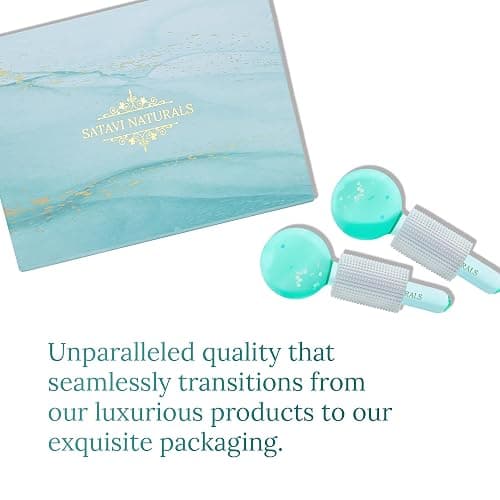 Satavi Naturals Beauty Ice Globes (Heat-Resistant & Freezer-Safe) Luxurious Facial Tools for Radiant Skin, Enhances Circulation to Tighten Skin, Reduce Puffiness, Minimize Pores, Alleviate Tension thumbnail 4