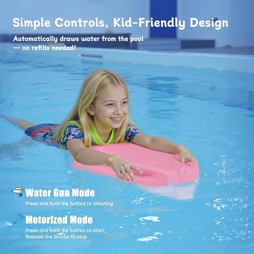 SAFEBAO Electric Swimming Kickboard for Kids,Motorized Swim Board with Water Gun, Motorized Swim Training for Children Adults,60N Thrust,198 lbs Buoyancy,25V Rechargeable Battery,Age 38 Months up thumbnail 5
