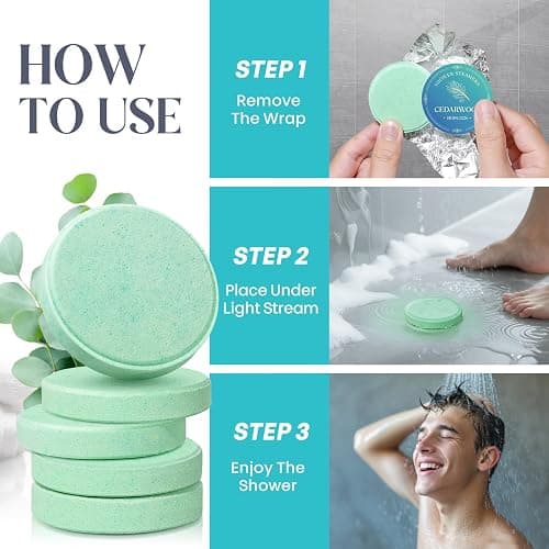 Bofuoos Shower Steamers Aromatherapy, Birthday Gifts for Men Teen, Stocking Stuffers White Elephant Christmas Gift for Adults, Natural Essential Oils Bath Bombs Relaxation SPA – 15 Tablets thumbnail 7