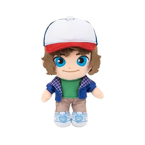 Stranger Things Dustin Henderson Upside Down Collector Figure - 6-Inch Highly Detailed Figure with Soft Good Clothing and Unique Accessories - Image 1