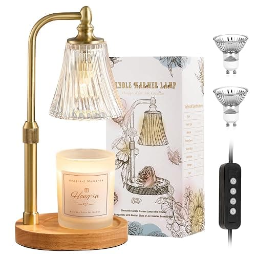 Candle Warmer Lamp with Timer Dimmable,Birthday Gifts for Women Mom Sister,Adjustable Height Wax Melt Warmer for Jar Candles,House Warming Gifts New Home,Ideal for Office,Dorm,Bedroom Home Decor thumbnail 7
