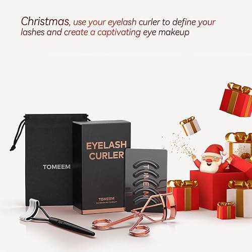 Eyelash Curler with Comb, Professional Volumizing Lash Lift Kit Lash Curler with Refill Pads for Home & Travel Uses, Rose Gold thumbnail 2