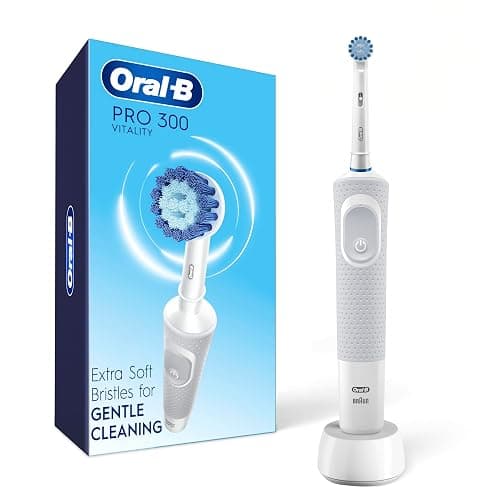 Oral-B Pro 300 Sensitive Clean Vitality Electric Toothbrush with (1) Brush Head, Rechargeable, White - Image 1