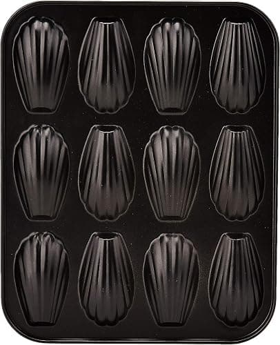 Ibili 820502 Plaque de 12 madeleines, Acier, Noir, 25,9 x 20,9 x 1,4 cm thumbnail 7